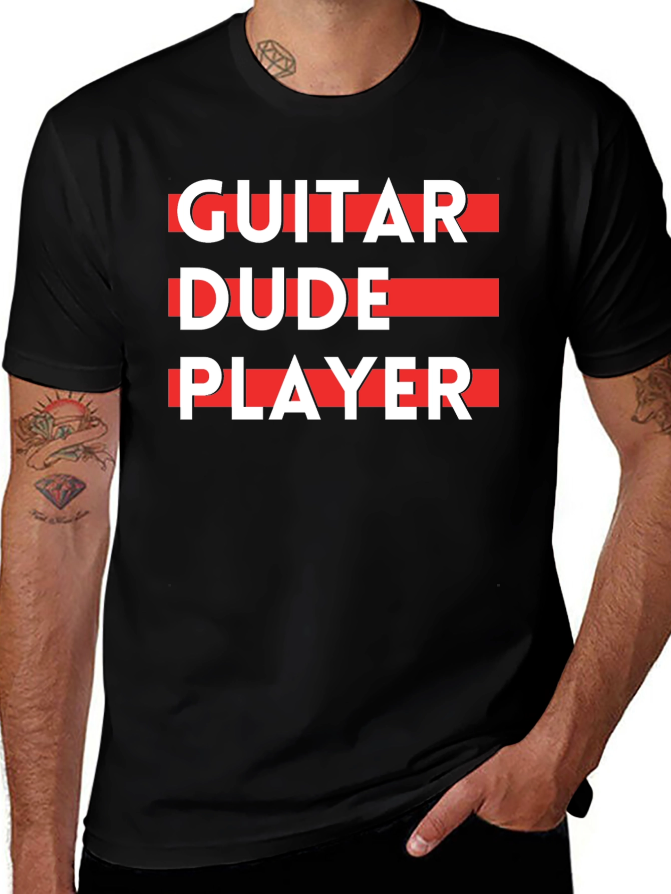Guitar Dude Player Graphic T-Shirt