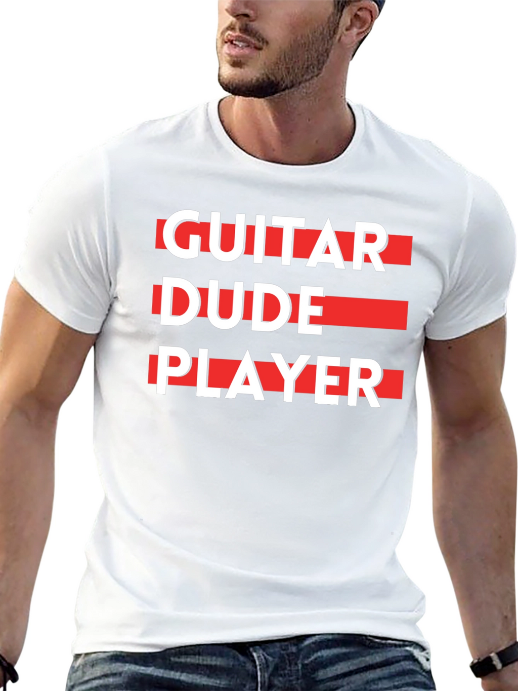 Guitar Dude Player Graphic T-Shirt
