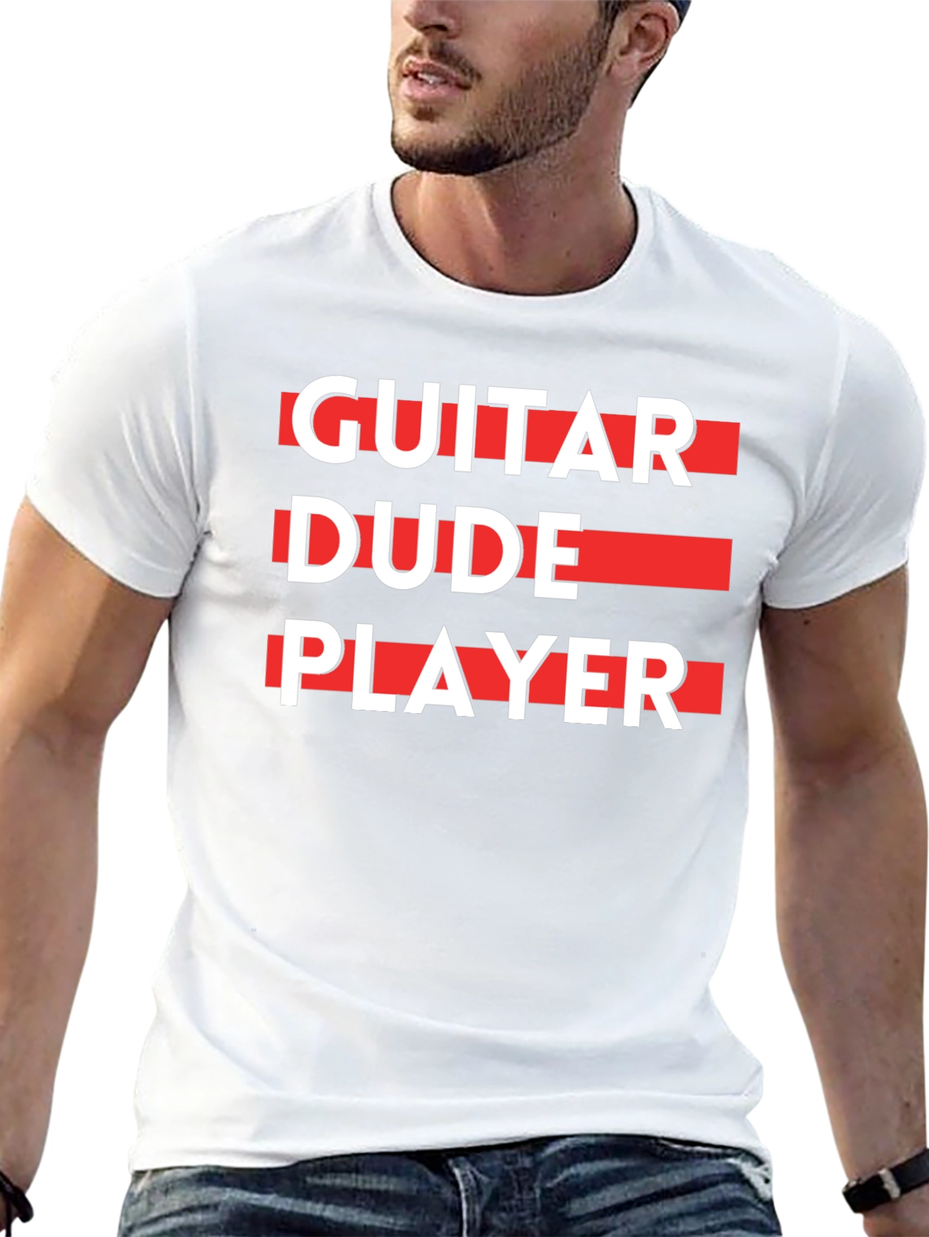 Guitar Dude Player Graphic T-Shirt