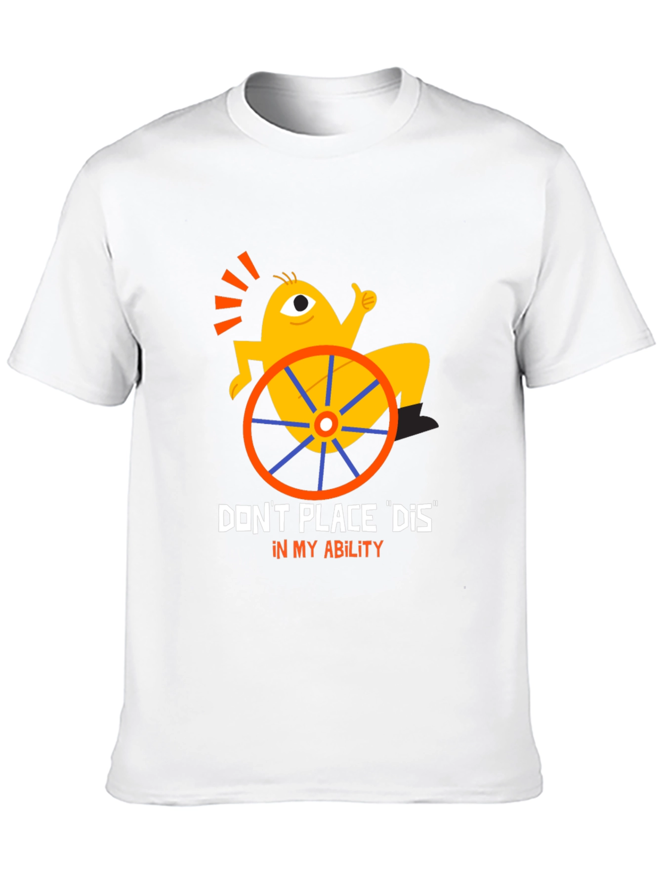 Disability Awareness Graphic T-Shirt - Black