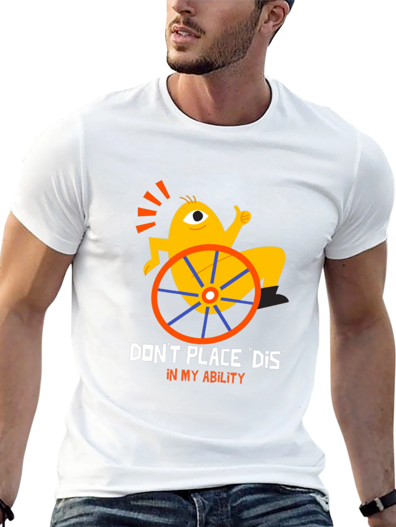 Disability Awareness Graphic T-Shirt - Black