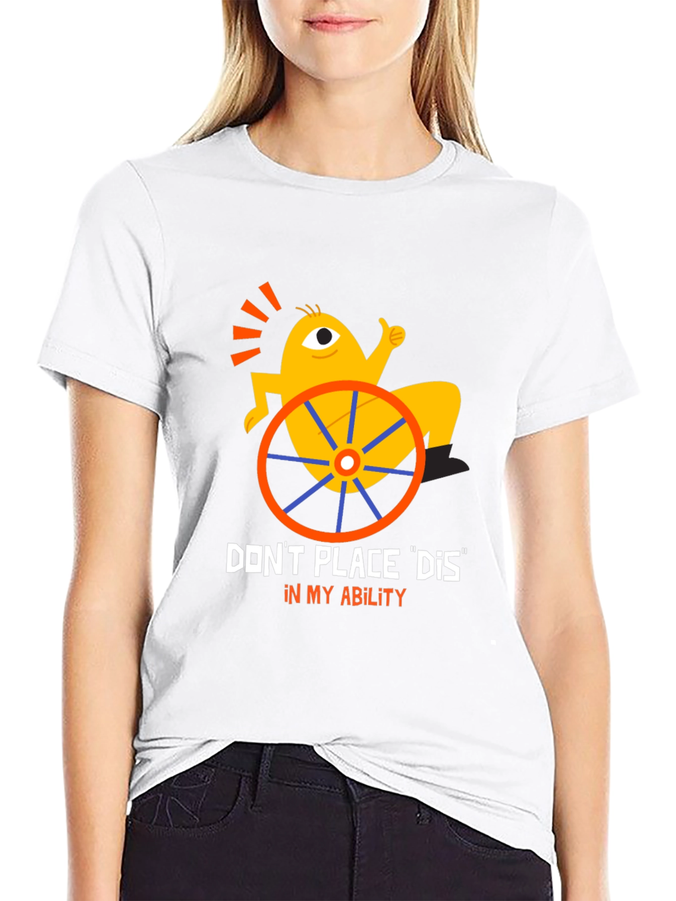 Disability Awareness Graphic T-Shirt - Black