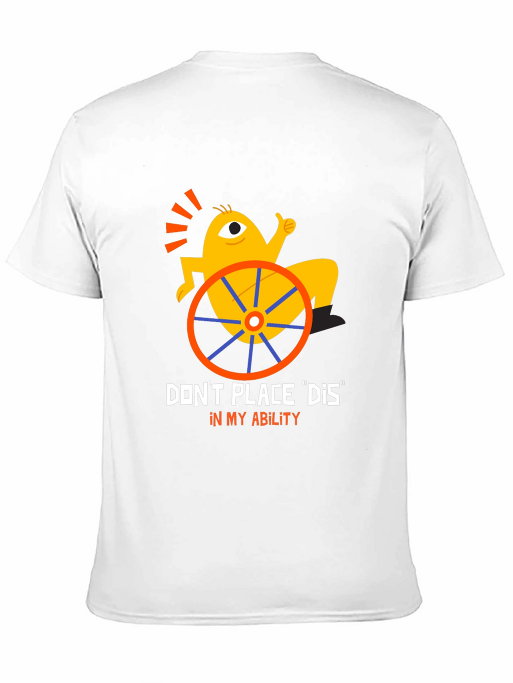 Disability Awareness Graphic T-Shirt - Black
