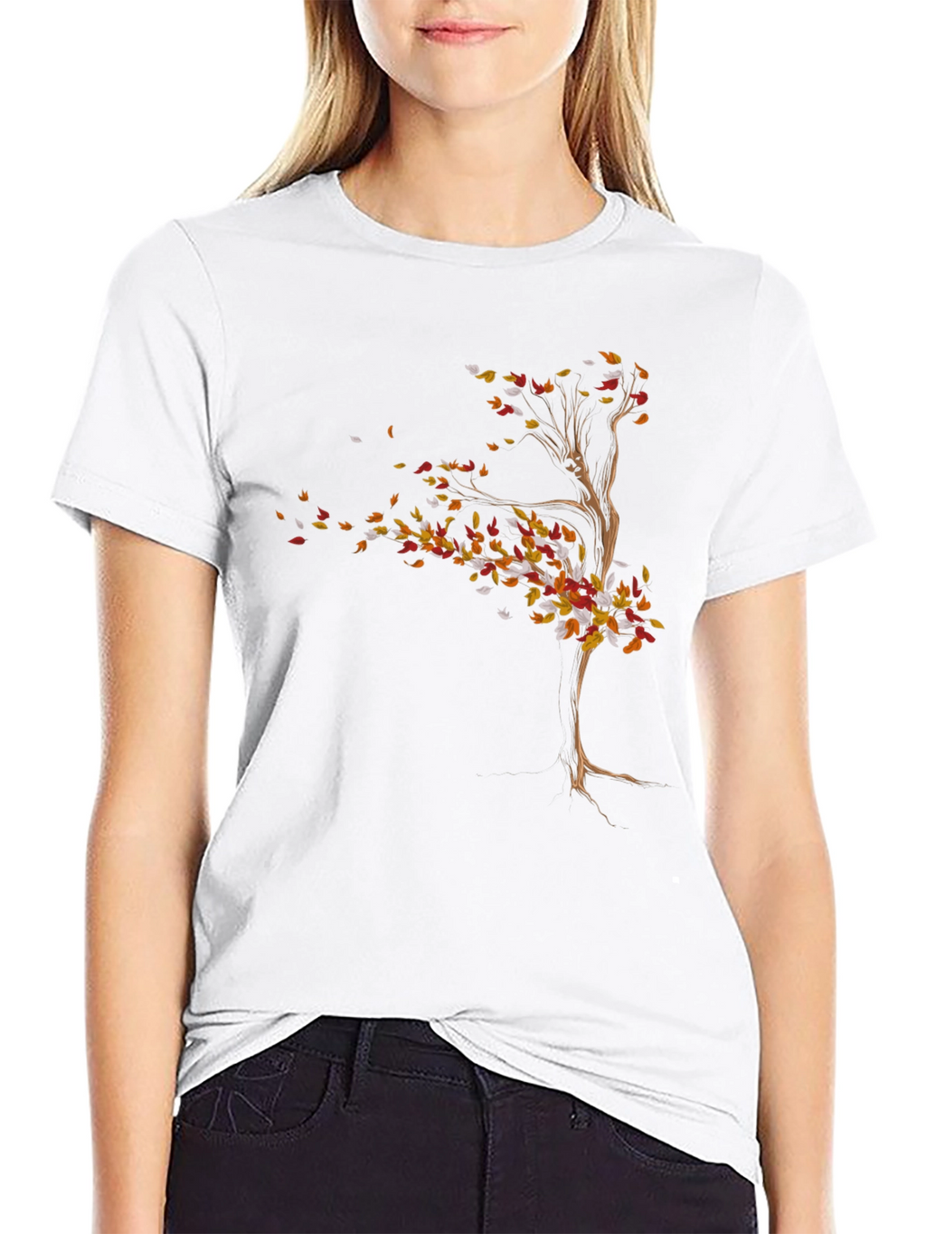 Autumn Tree Graphic T-Shirt - Stylish Fall Apparel