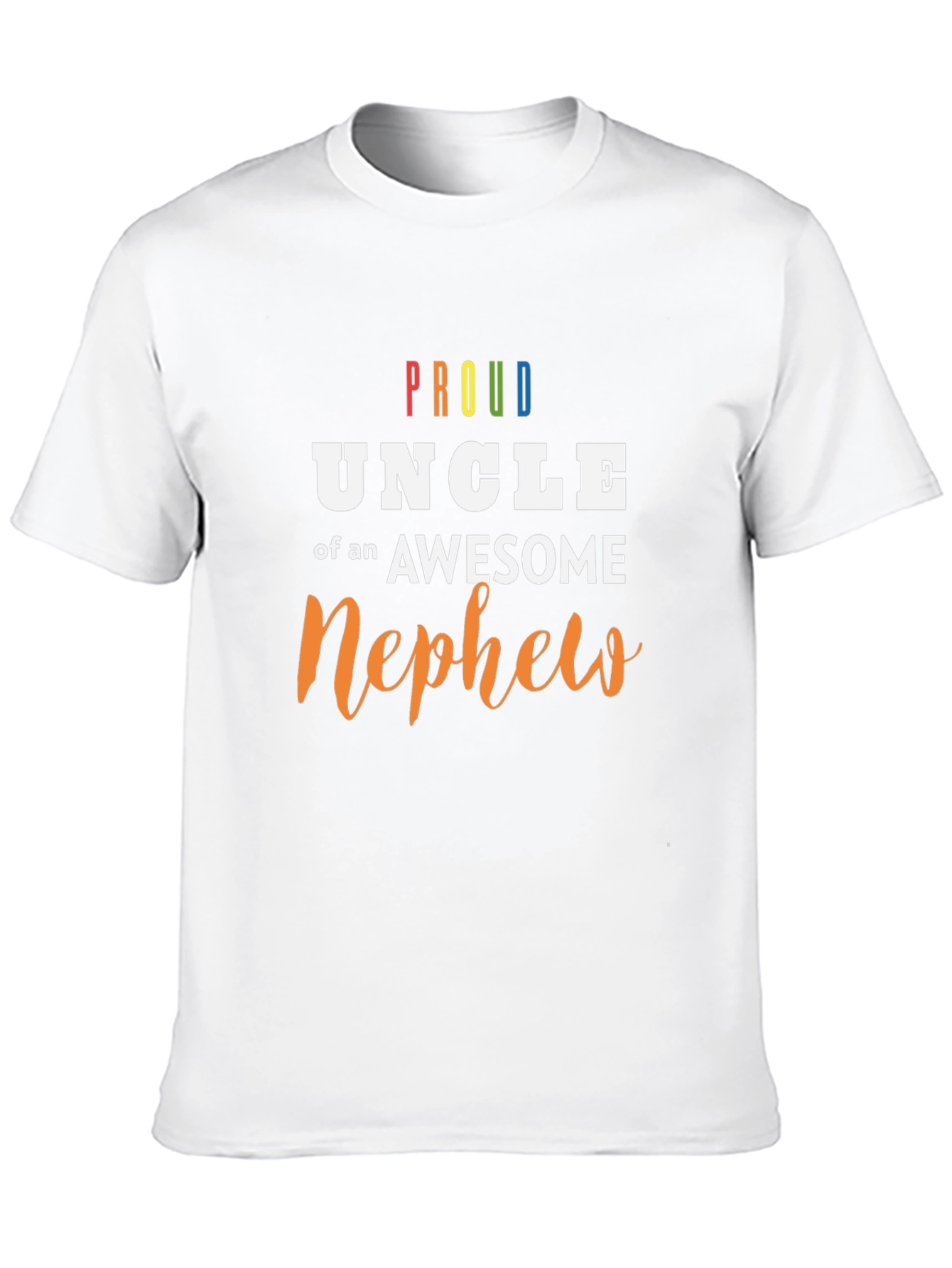 Proud Uncle Awesome Nephew Graphic Tee