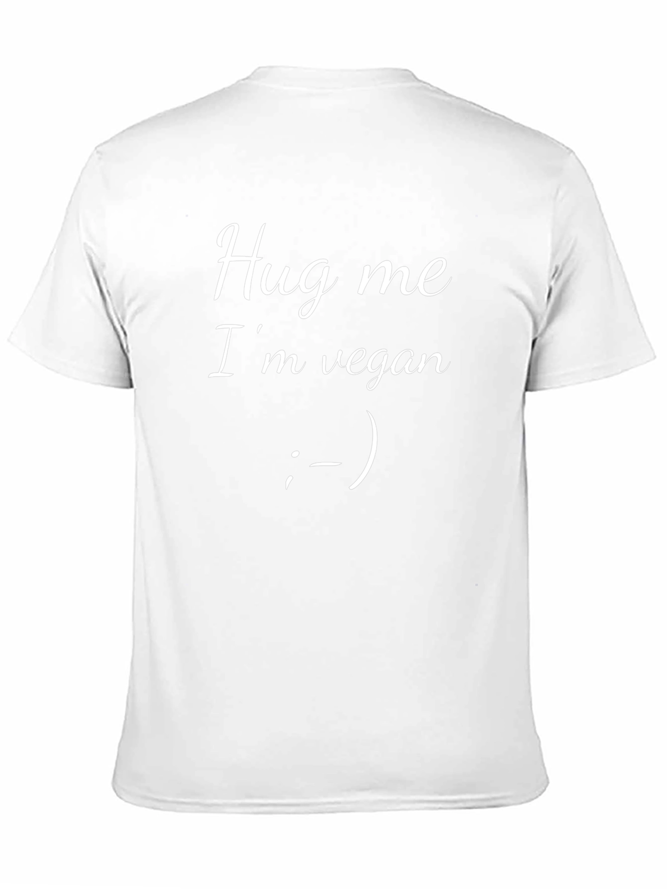 Hug Me Im Vegan T-Shirt - Black Unisex