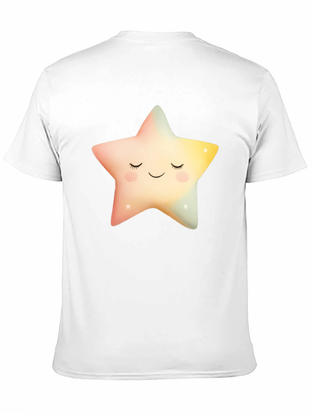 Sleepy Star Graphic T-Shirt - Black Cotton Blend