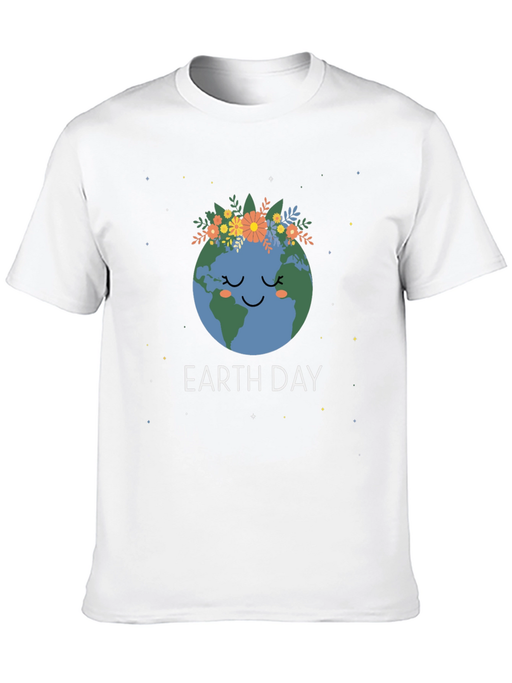 Earth Day Graphic Tee - Cute Planet Design