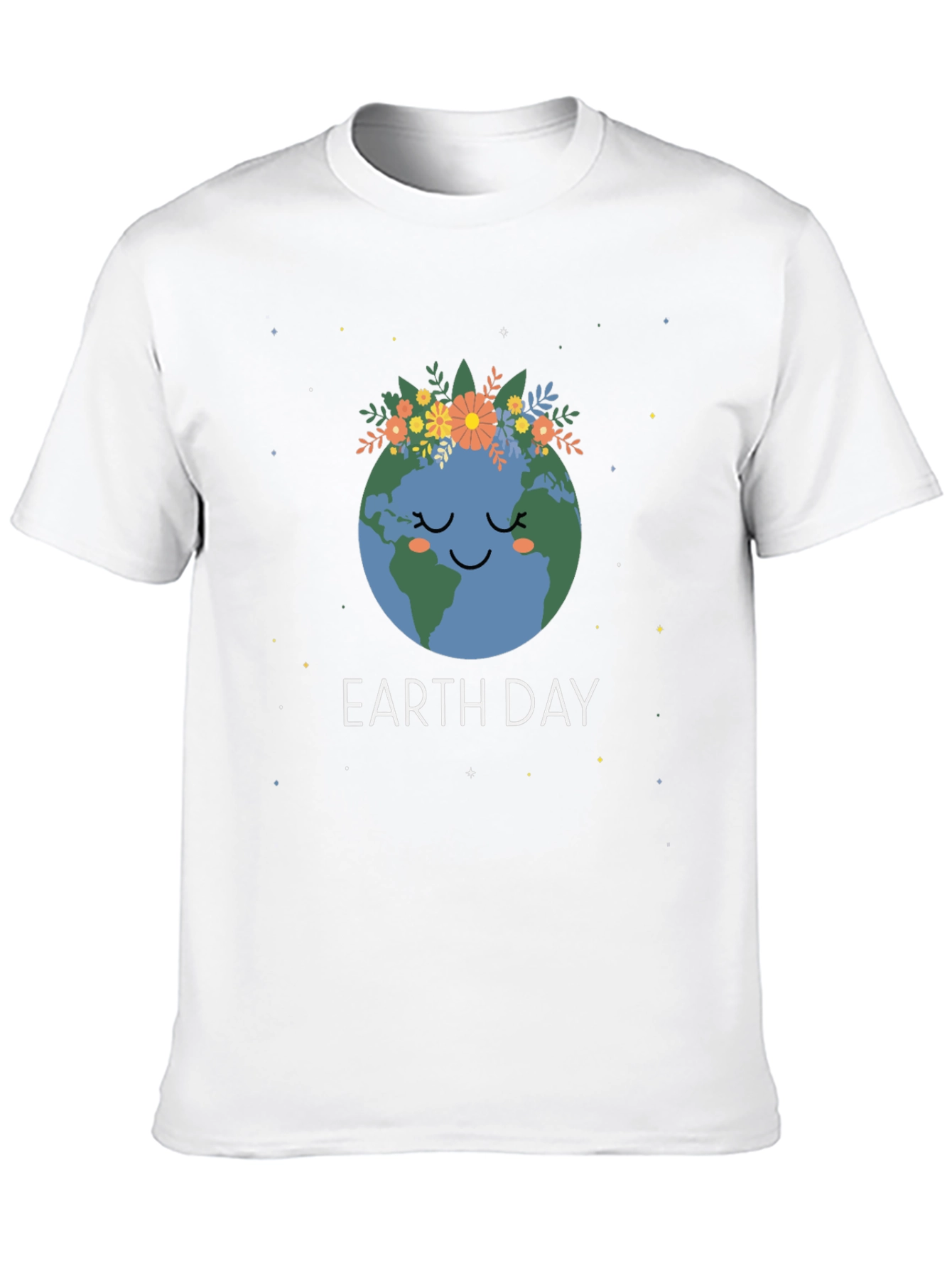 Earth Day Graphic Tee - Cute Planet Design