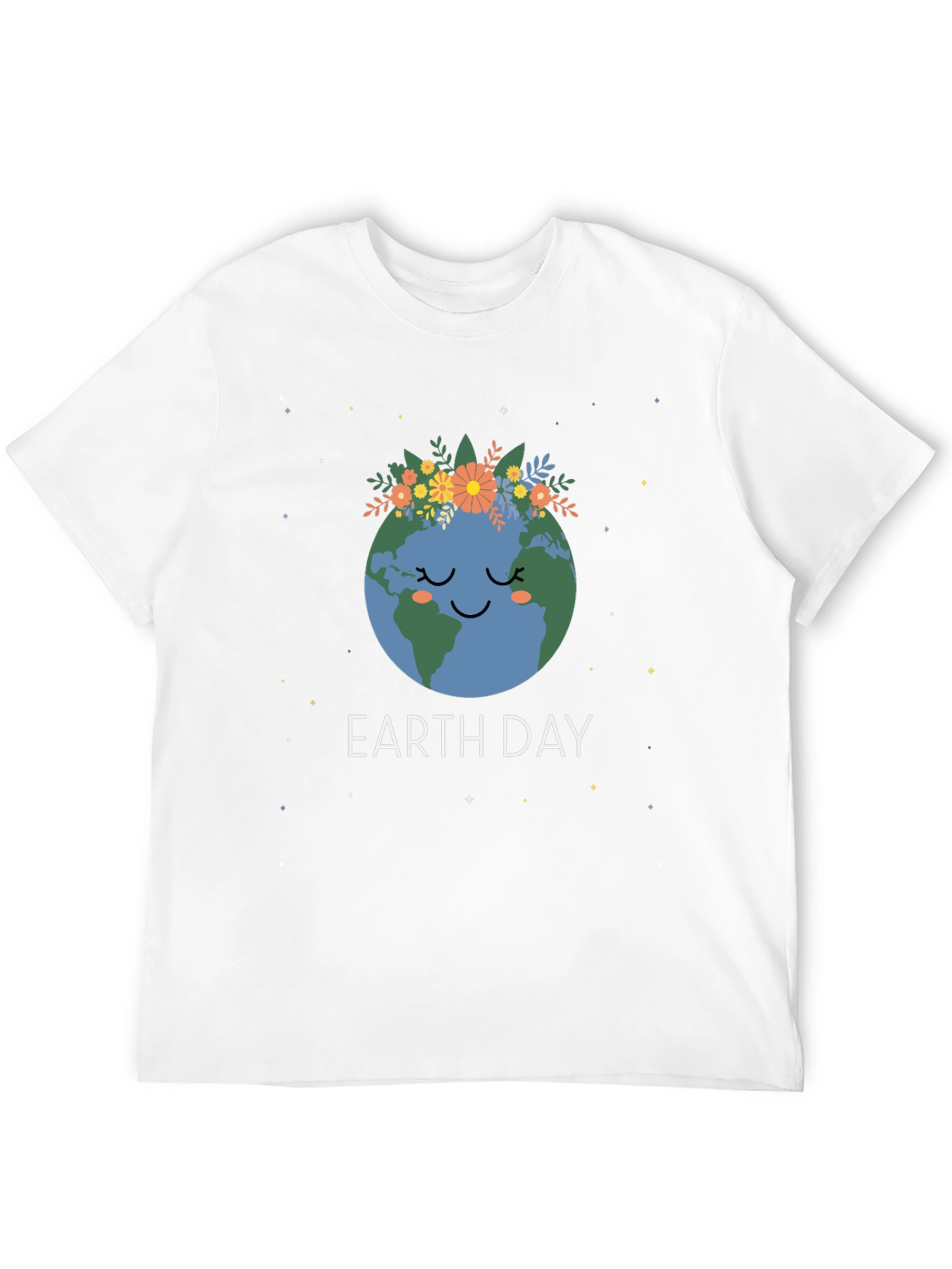 Earth Day Graphic Tee - Cute Planet Design
