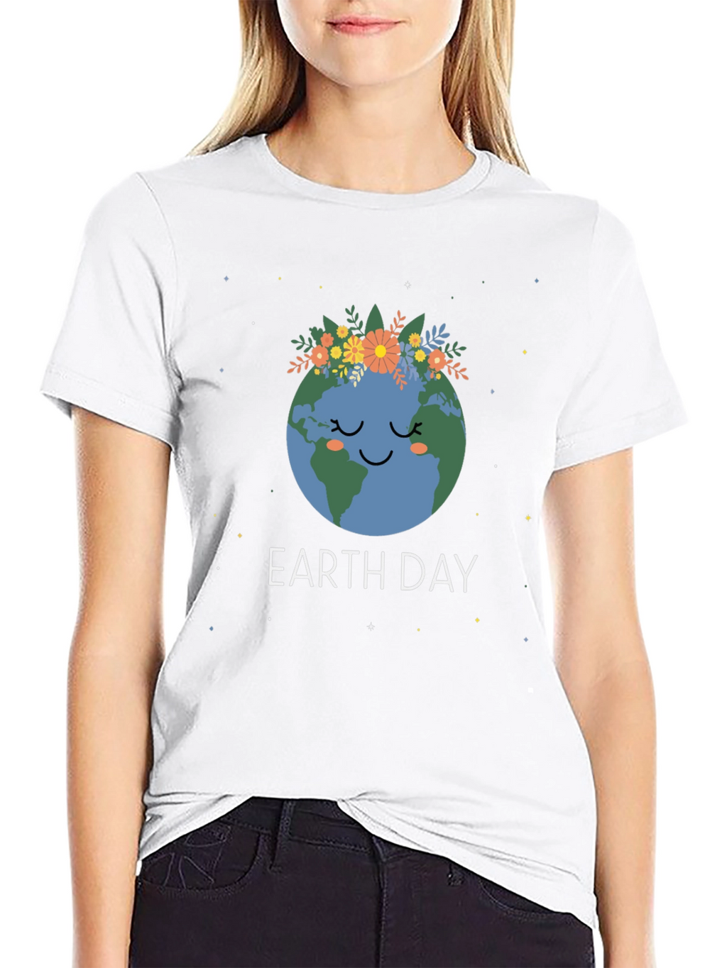 Earth Day Graphic Tee - Cute Planet Design