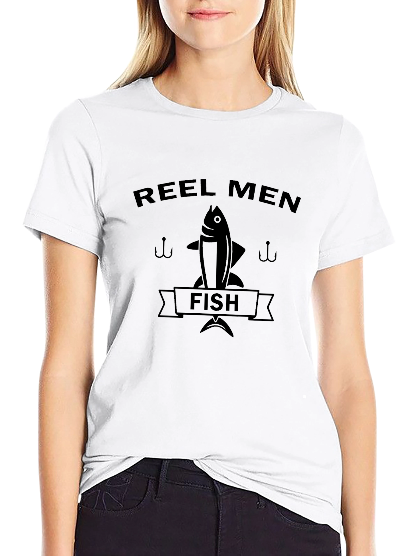 Reel Men Fish Graphic Tee