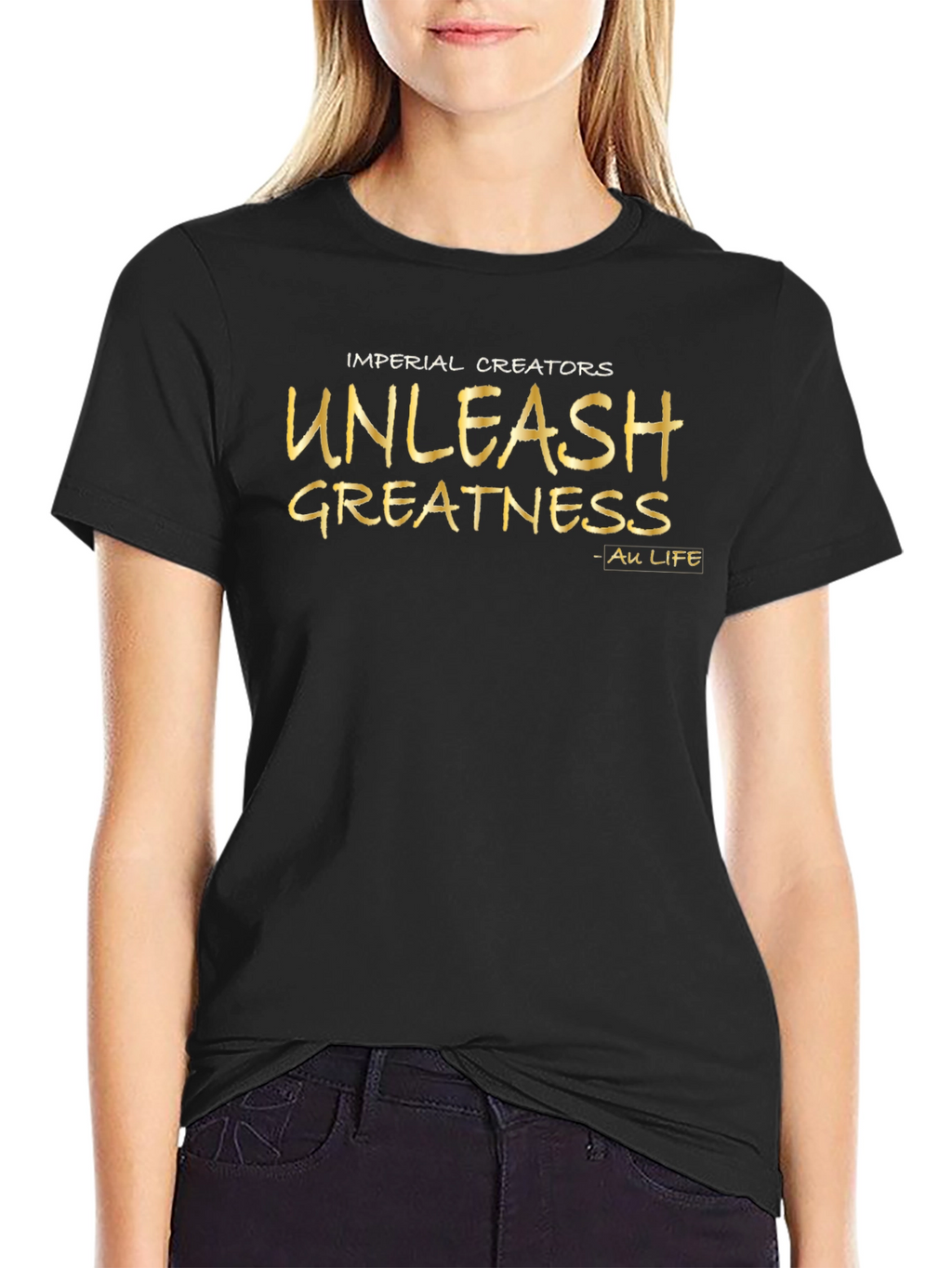Imperial Creators Unleash Greatness Black T-Shirt
