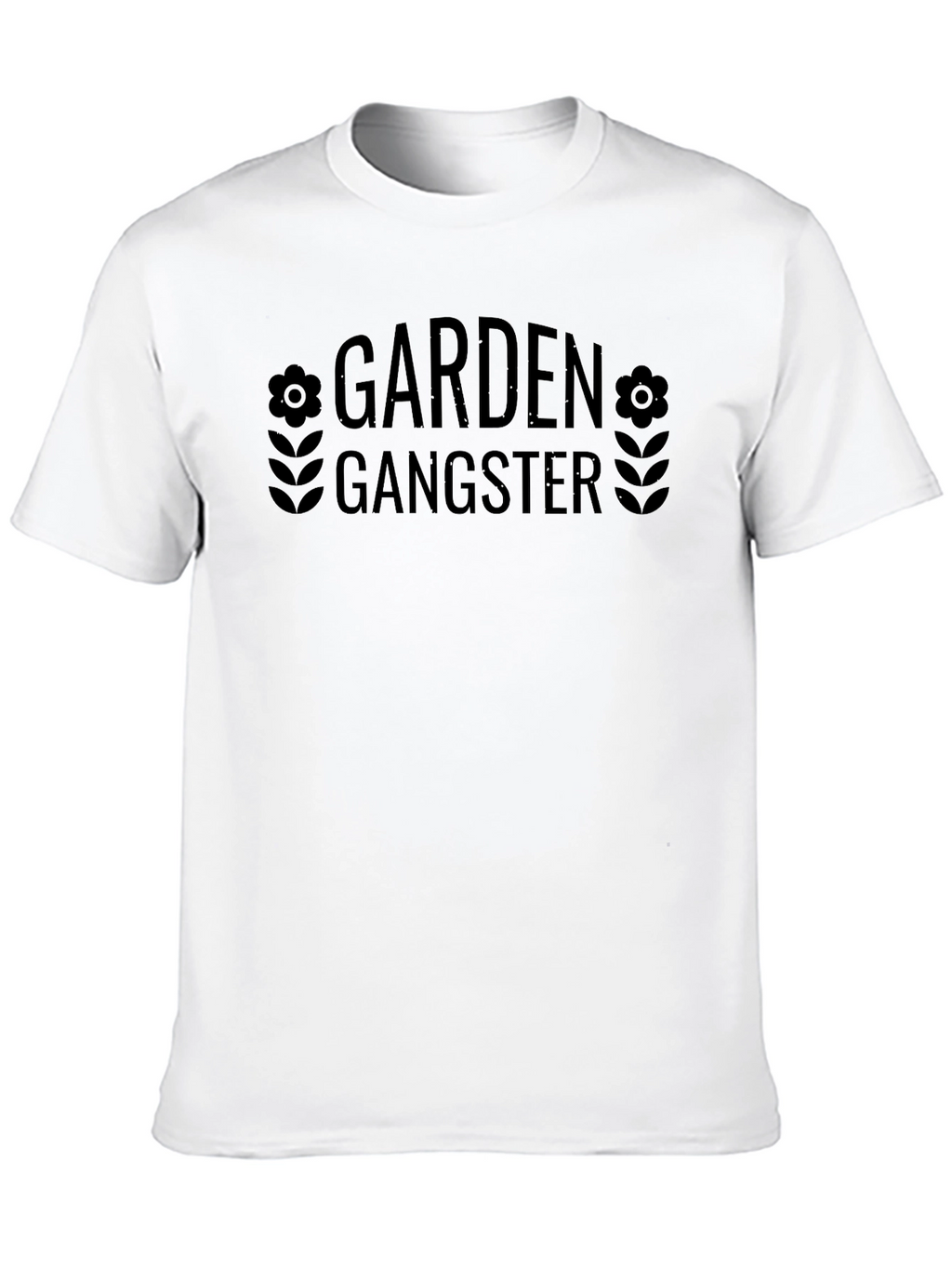 Garden Gangster Graphic T-Shirt - Black Cotton Tee