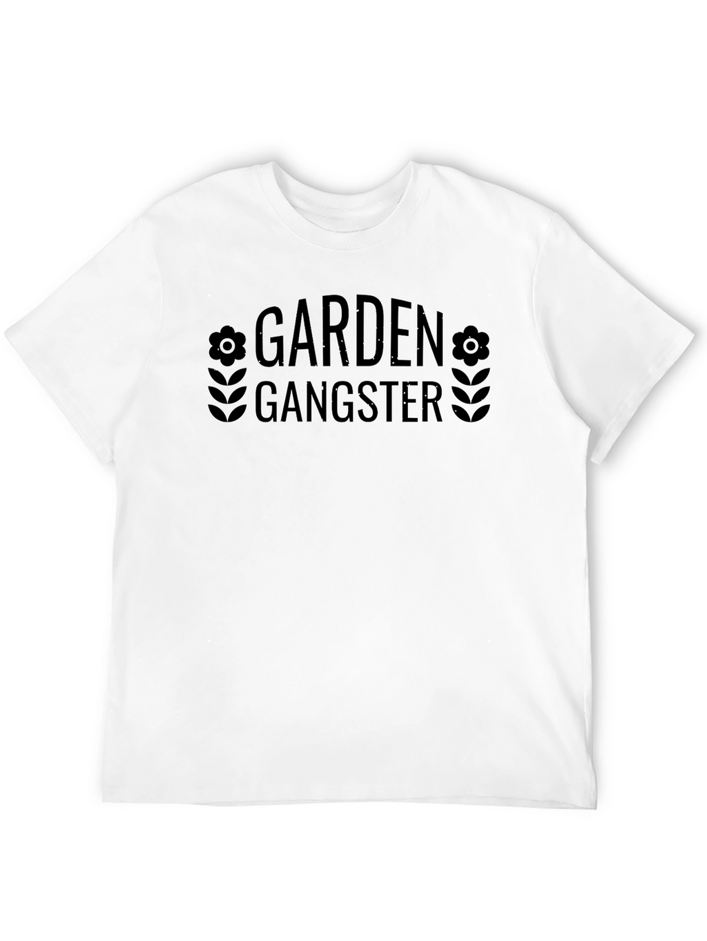 Garden Gangster Graphic T-Shirt - Black Cotton Tee