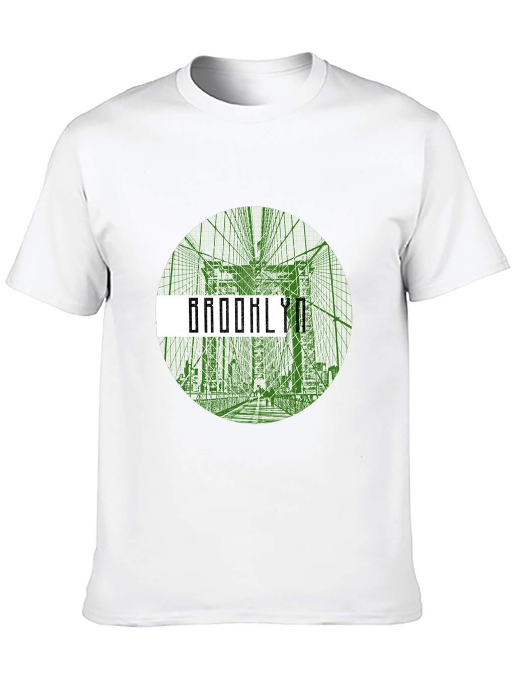 Brooklyn Bridge Graphic Tee - Black Crew Neck T-Shirt
