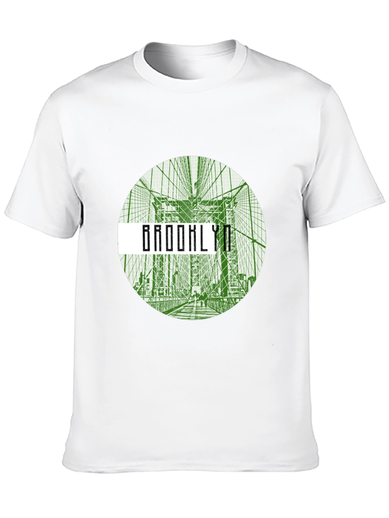 Brooklyn Bridge Graphic Tee - Black Crew Neck T-Shirt