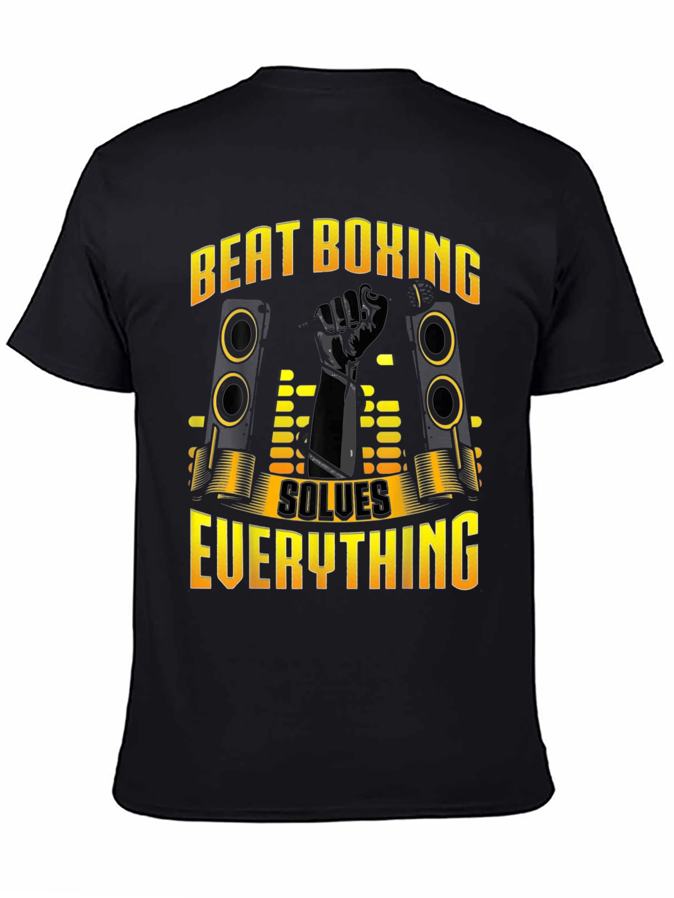 Beat Boxing Solves Everything Black T-Shirt