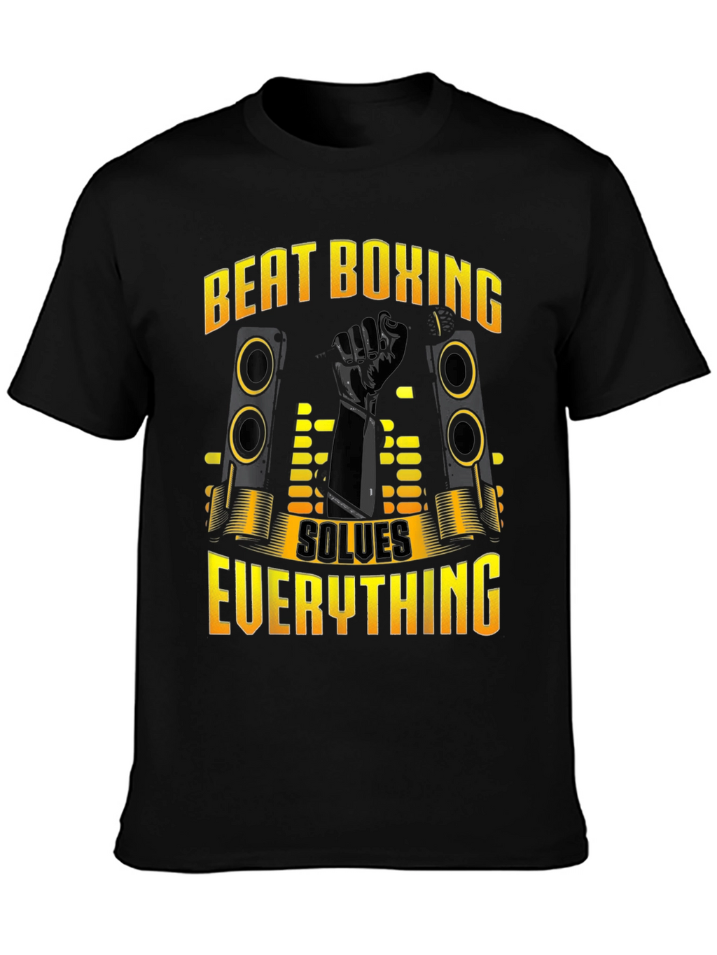 Beat Boxing Solves Everything Black T-Shirt