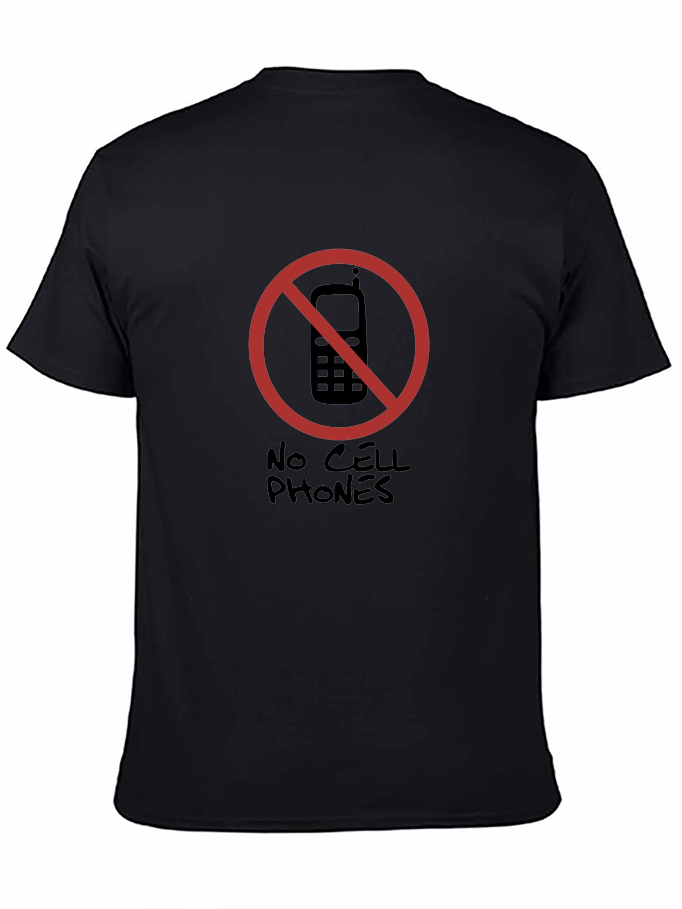 No Cell Phones T-Shirt Novelty Graphic Tee