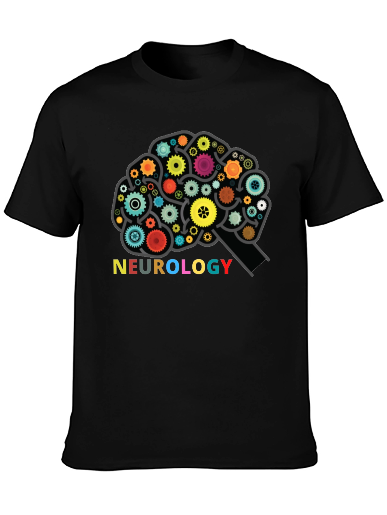 Neurology Brain Gears Graphic T-Shirt