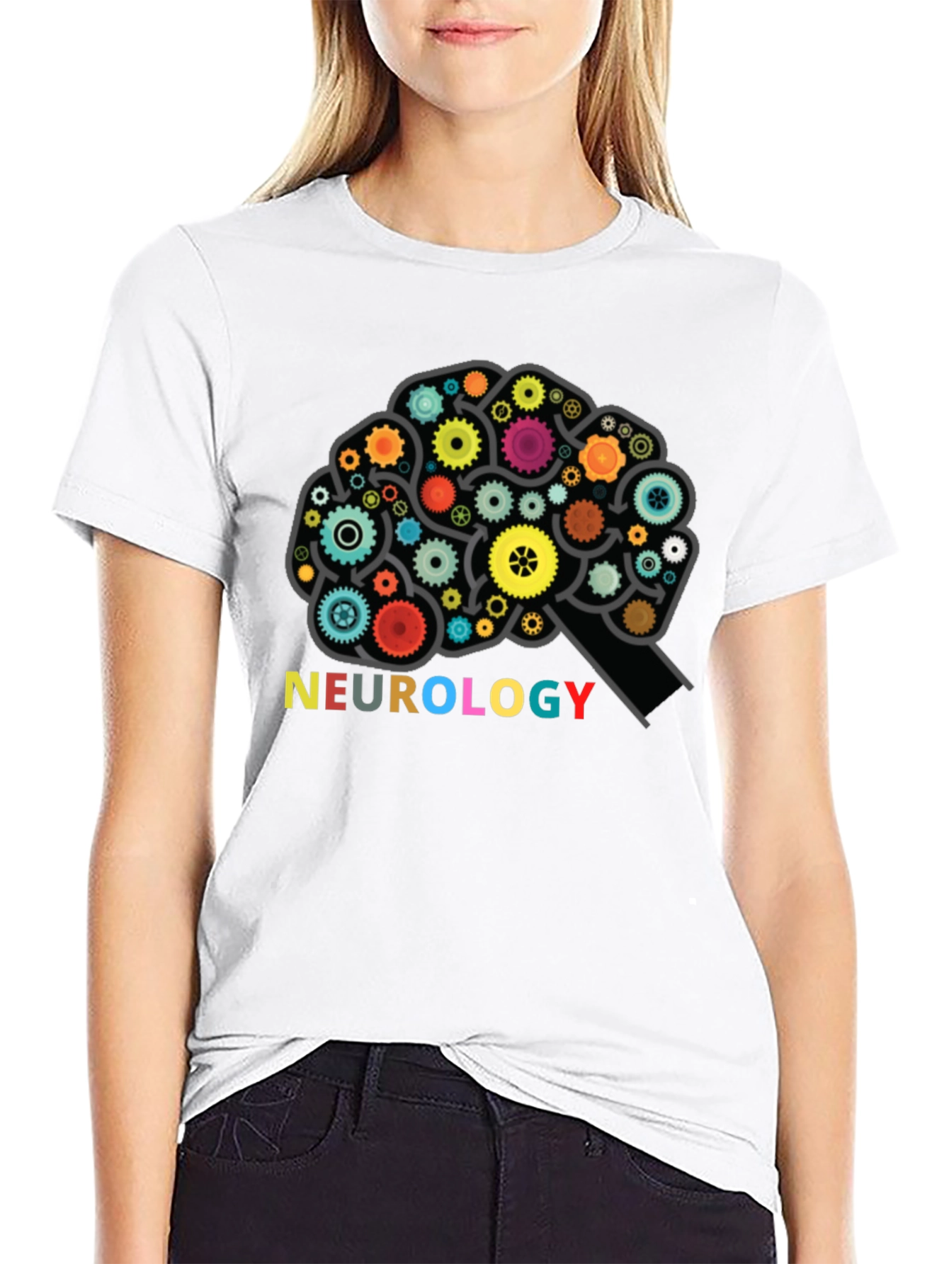 Neurology Brain Gears Graphic T-Shirt