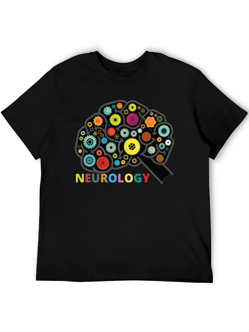 Neurology Brain Gears Graphic T-Shirt