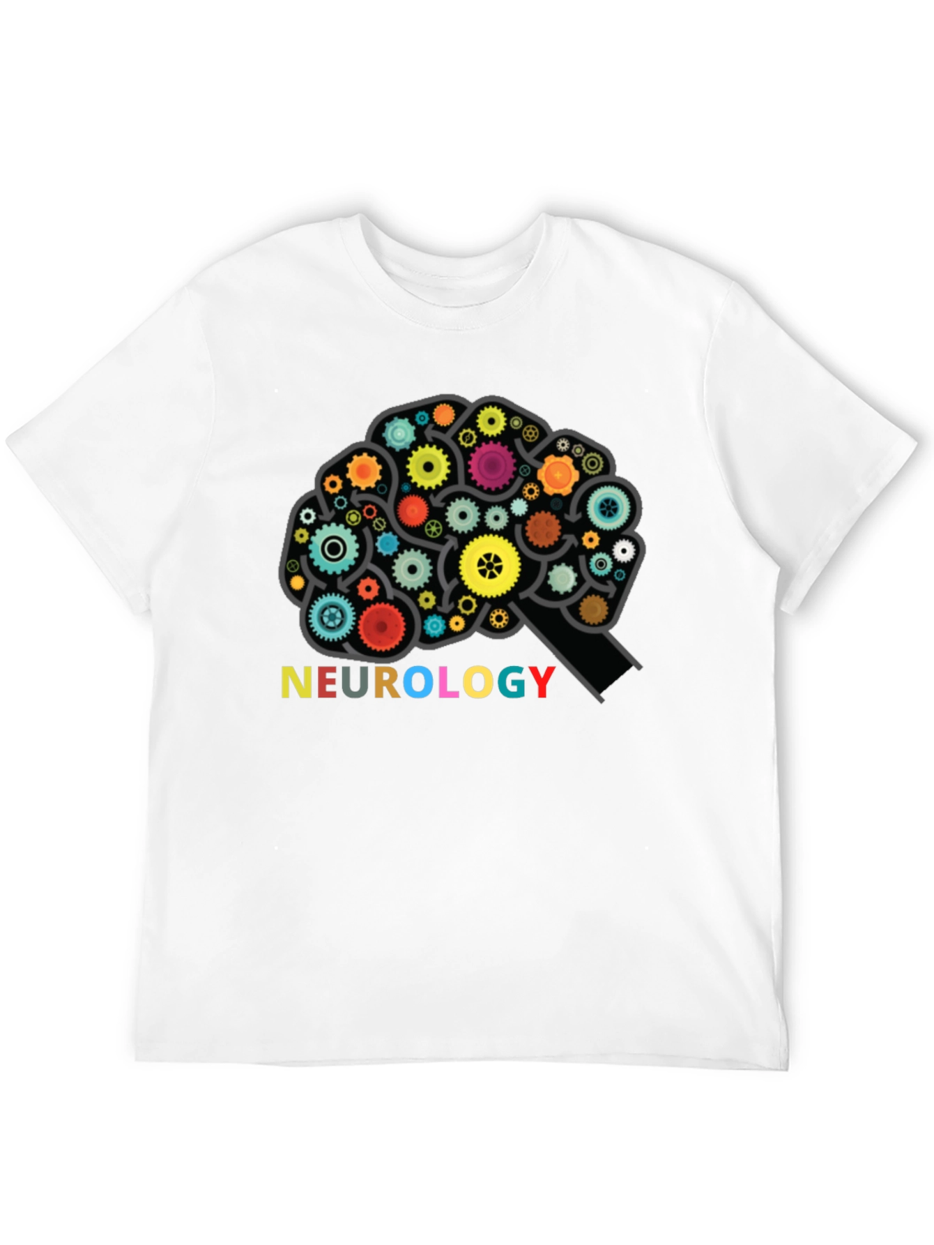 Neurology Brain Gears Graphic T-Shirt