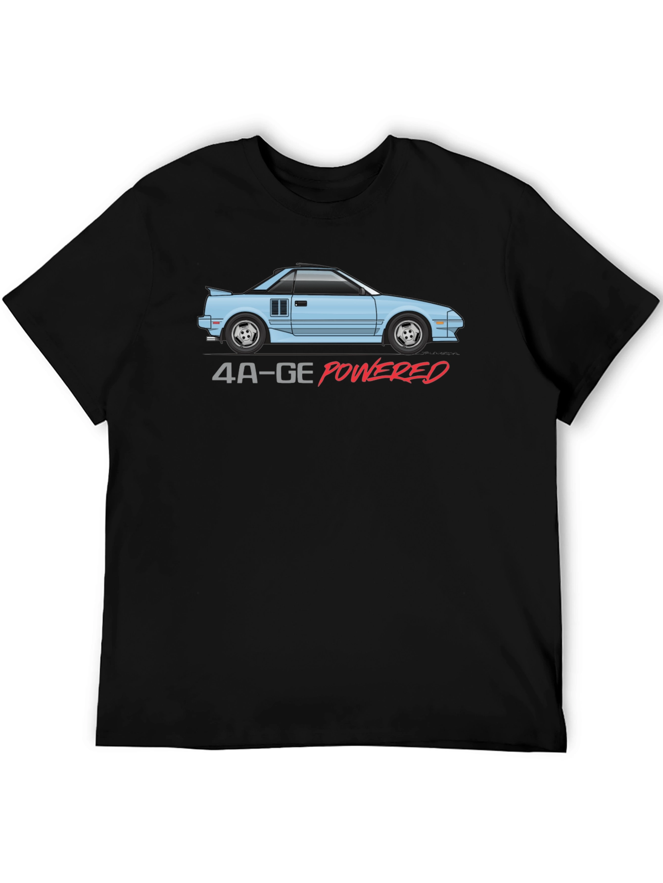 4A-GE Powered T-Shirt - Iconic Car Design
