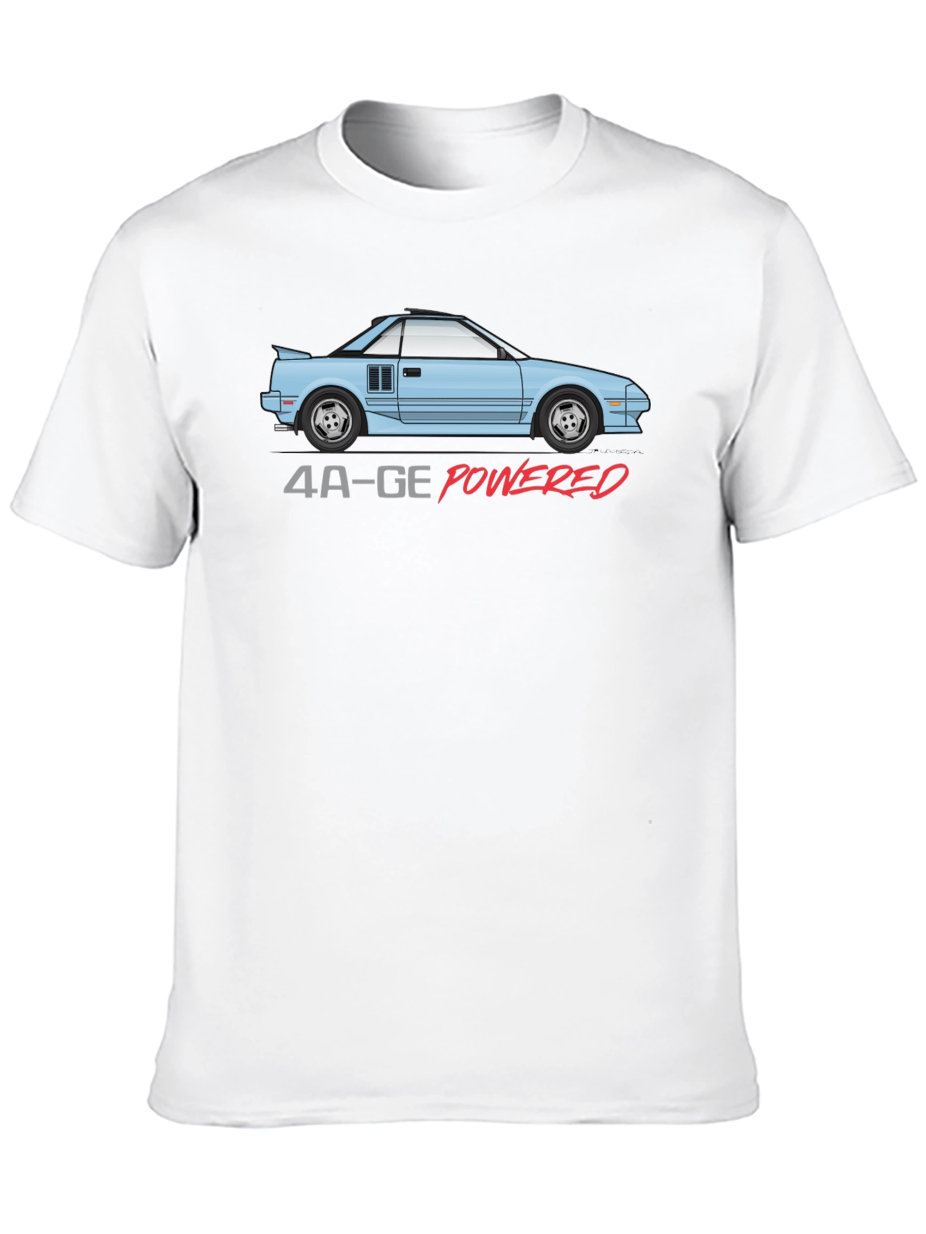 4A-GE Powered T-Shirt - Iconic Car Design