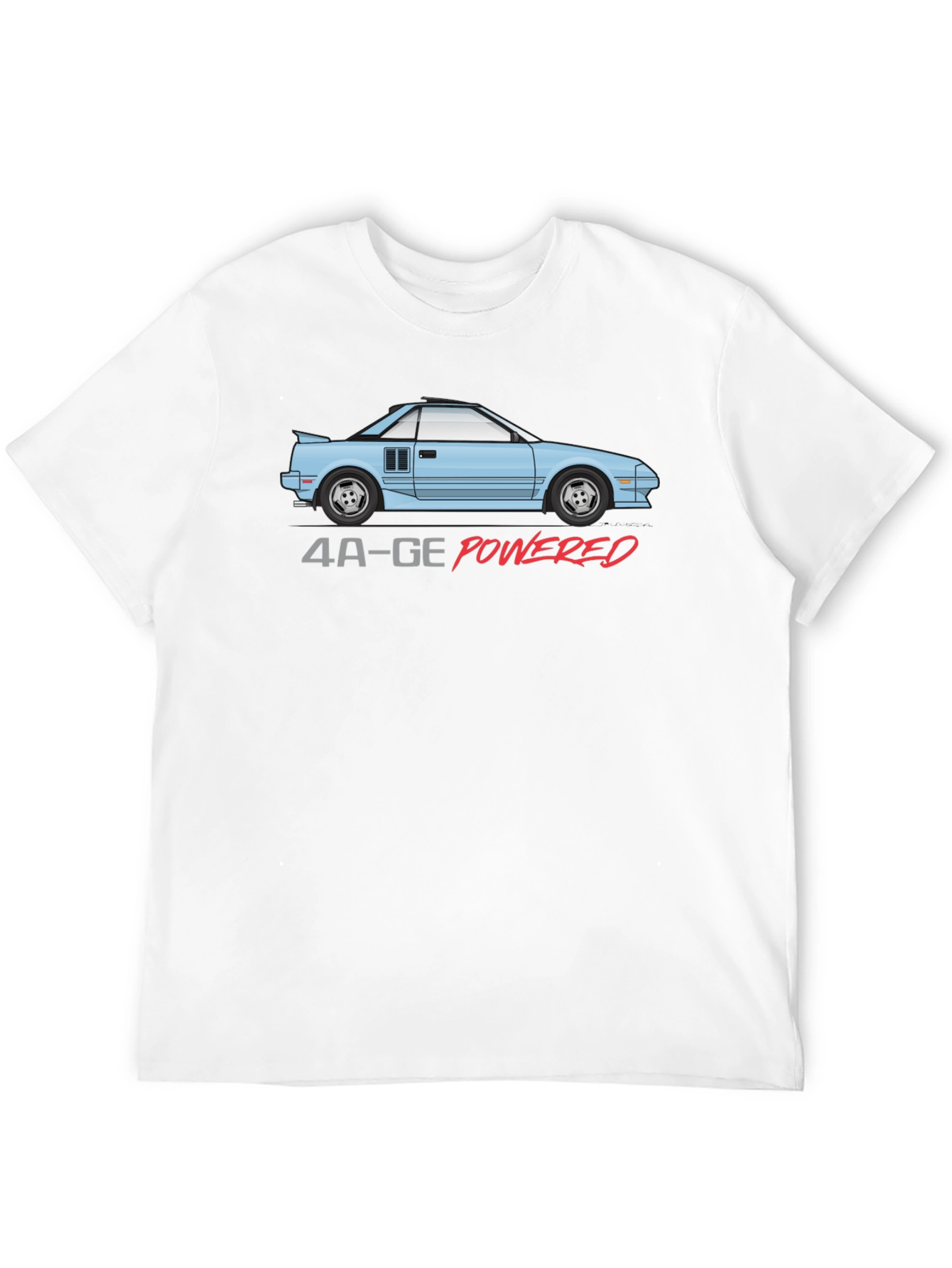 4A-GE Powered T-Shirt - Iconic Car Design