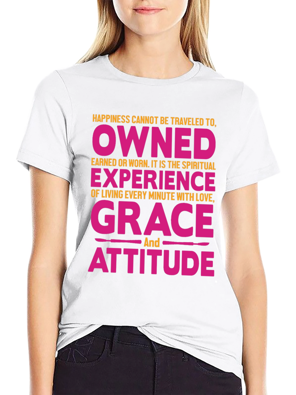 Happiness Owned Grace Attitude Graphic Tee
