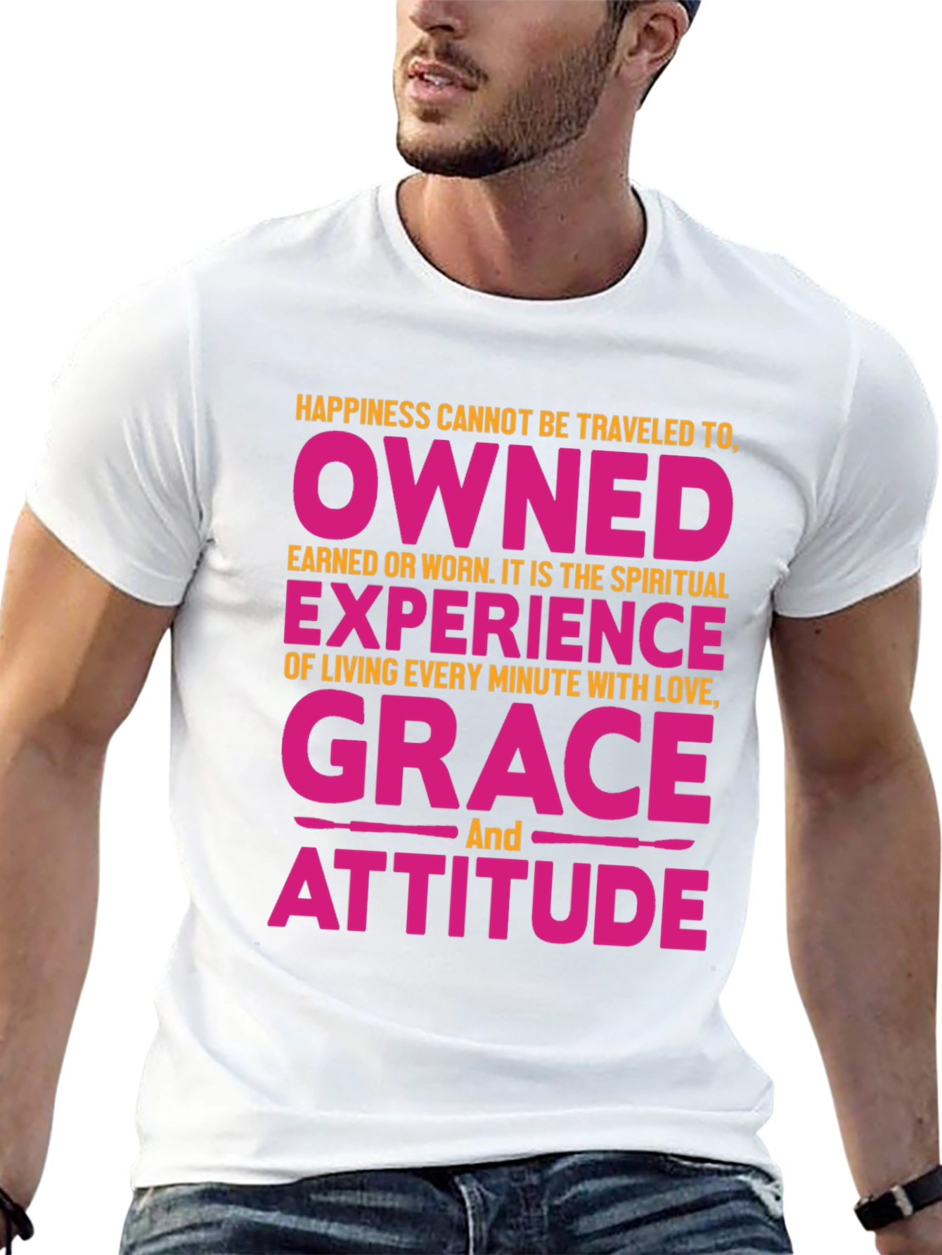 Happiness Owned Grace Attitude Graphic Tee