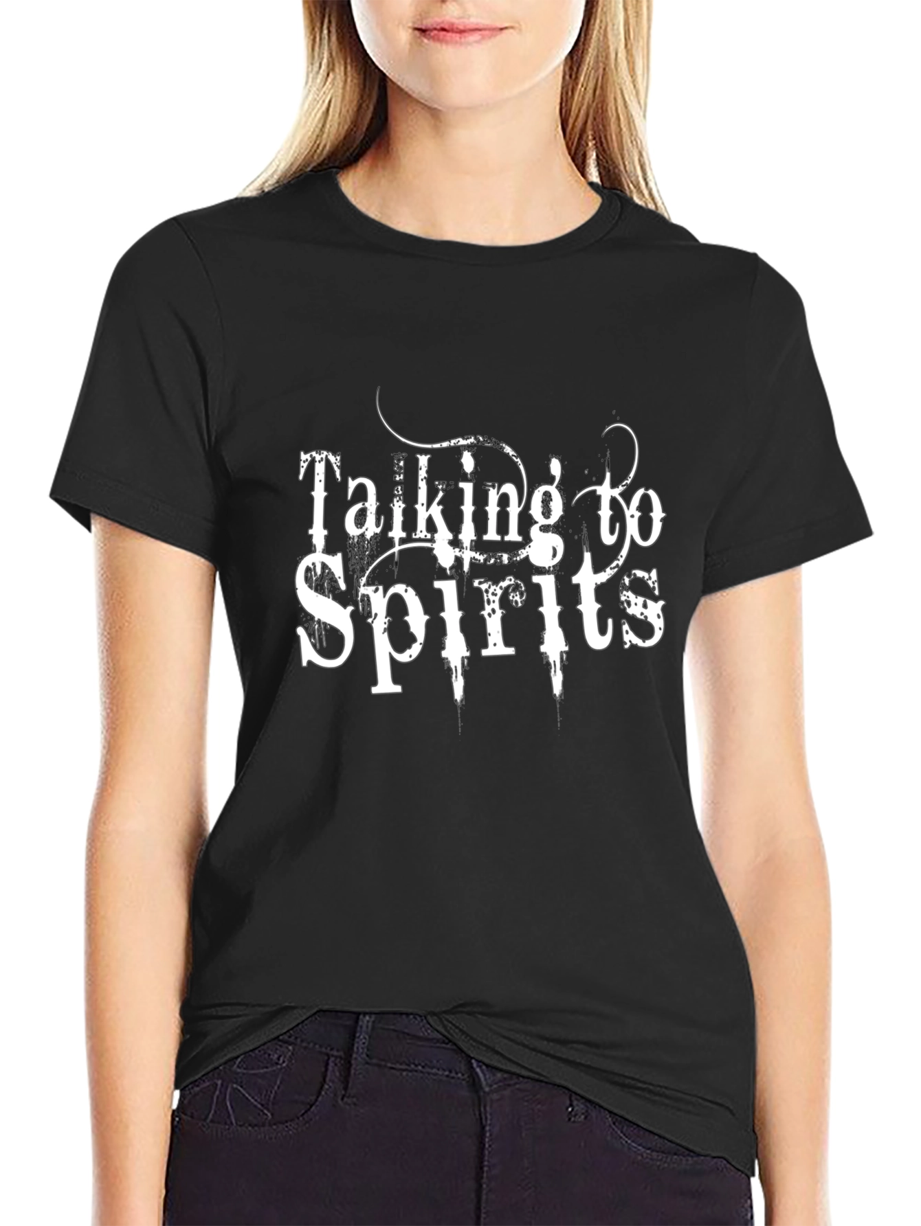 Talking to Spirits Graphic Print T-Shirt