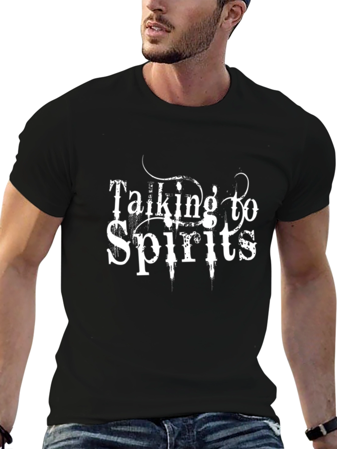 Talking to Spirits Graphic Print T-Shirt
