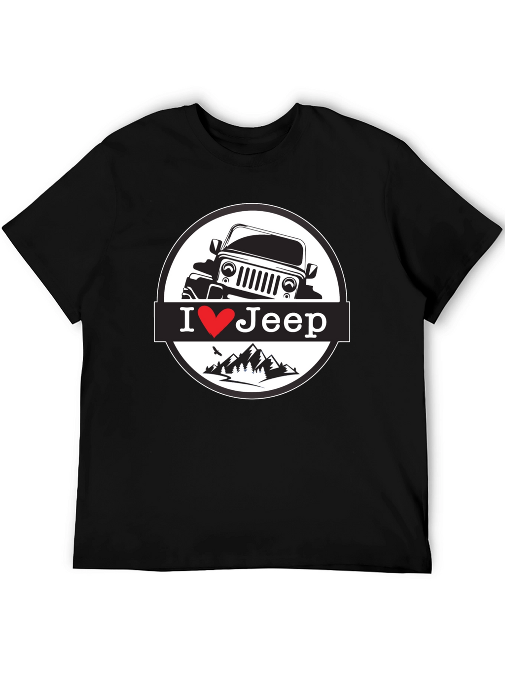 I Heart Jeep T-Shirt - Black Mountain Design