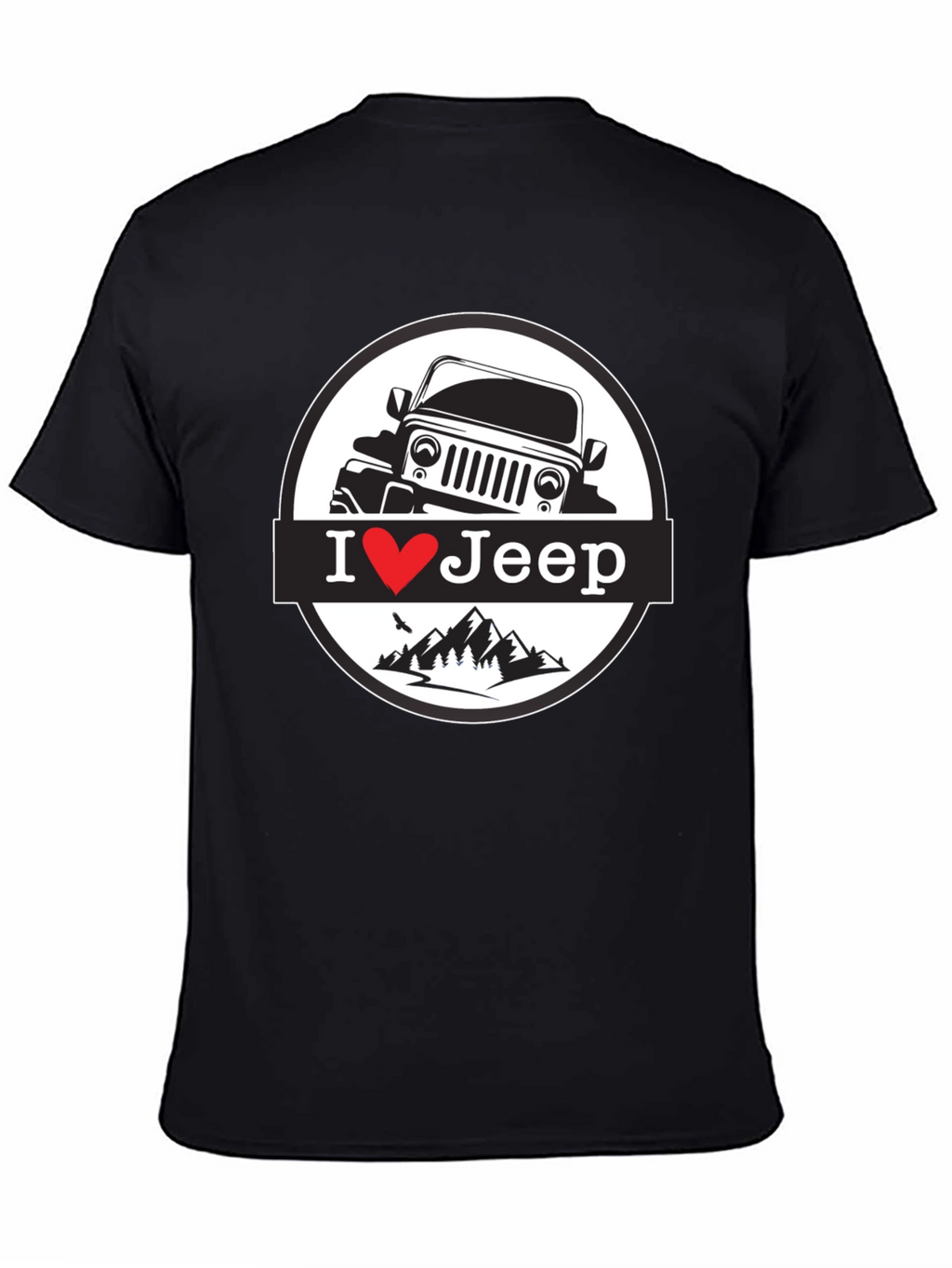I Heart Jeep T-Shirt - Black Mountain Design