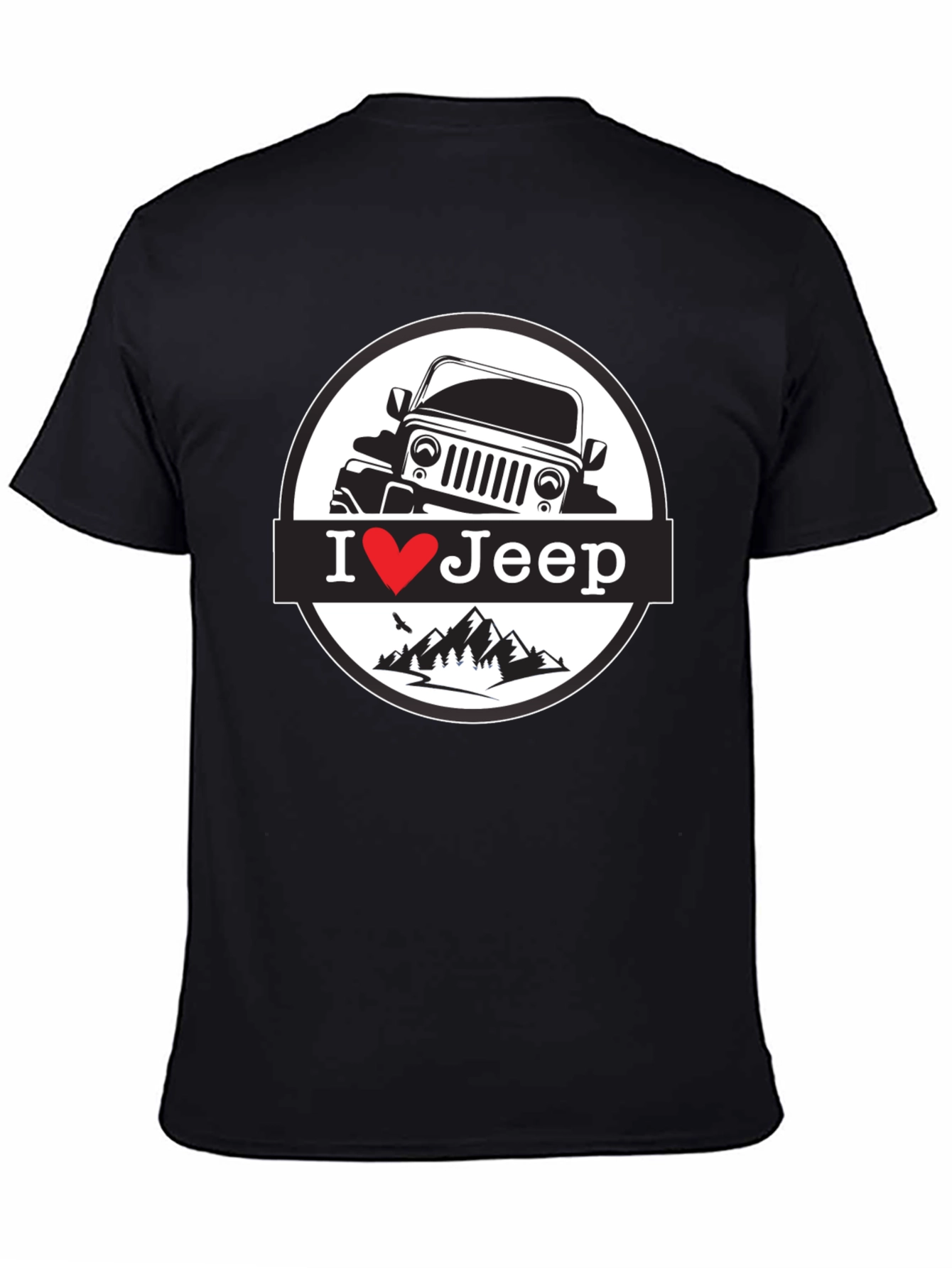 I Heart Jeep T-Shirt - Black Mountain Design