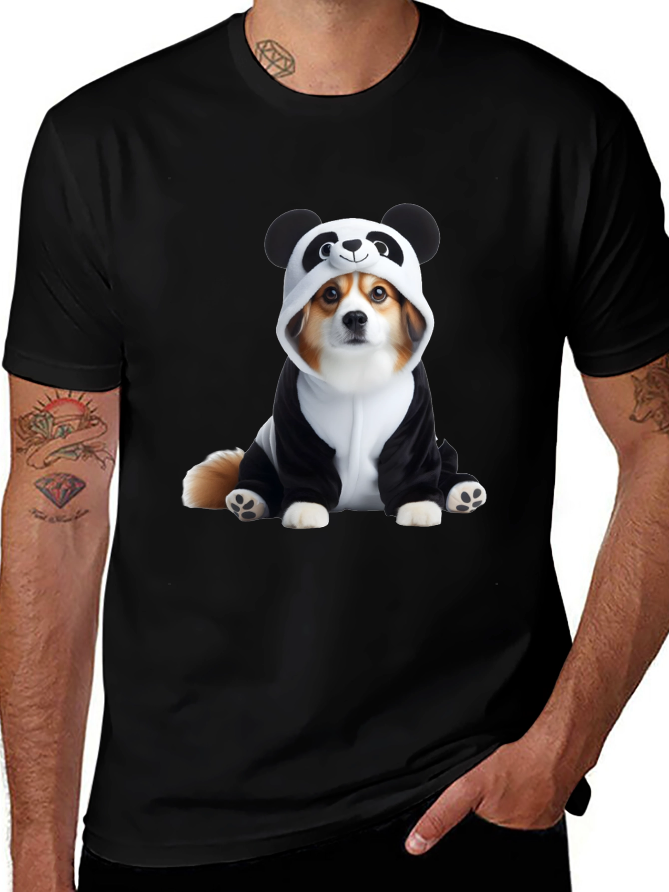 Dog Panda Costume T-Shirt
