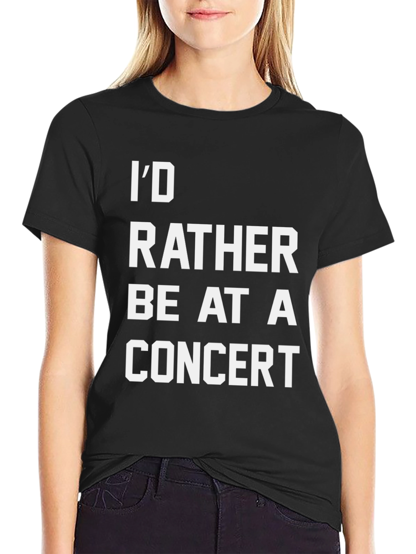 Concert Lover T-Shirt - Id Rather Be At A Concert