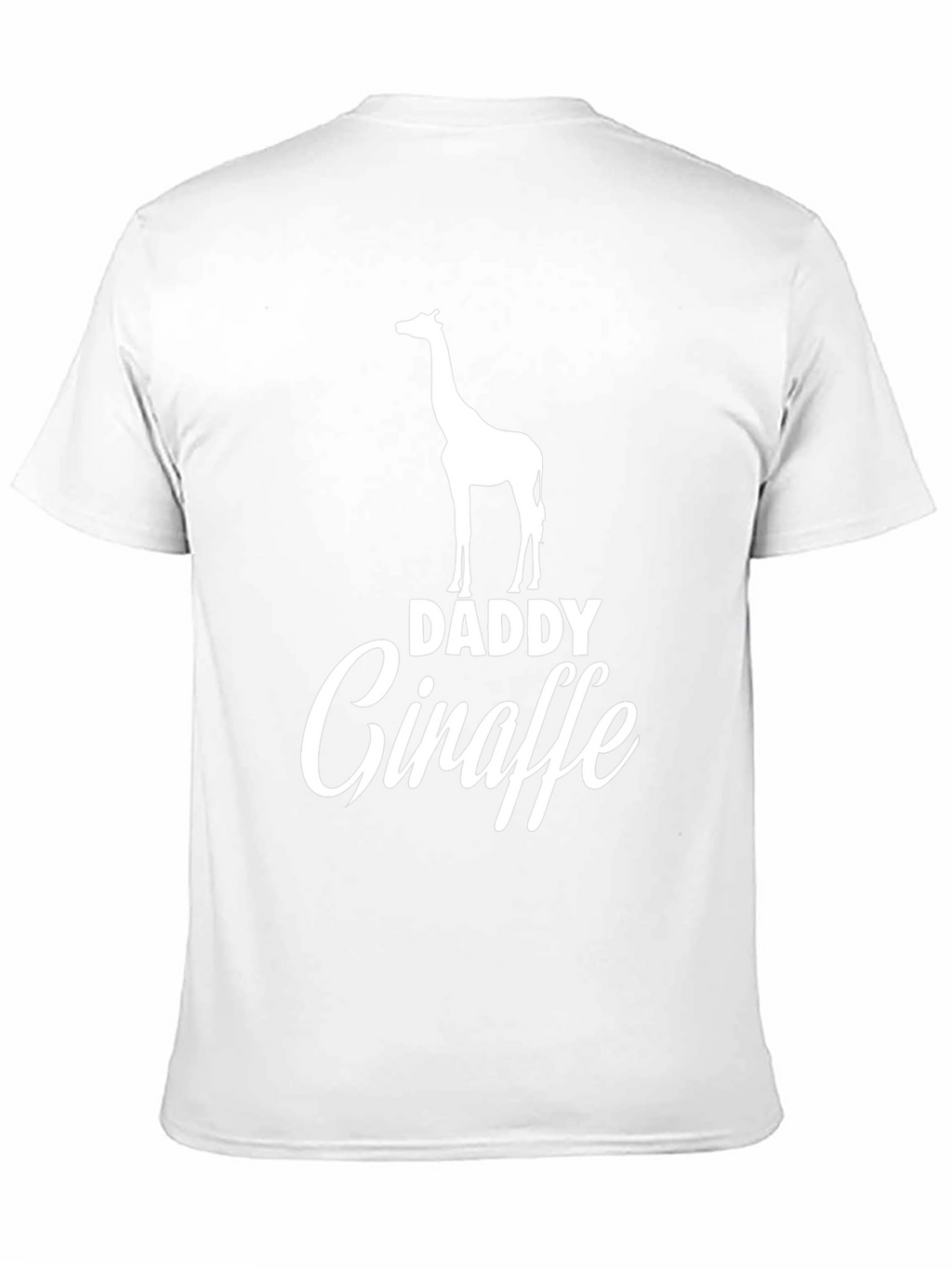 Daddy Giraffe Black Graphic Tee