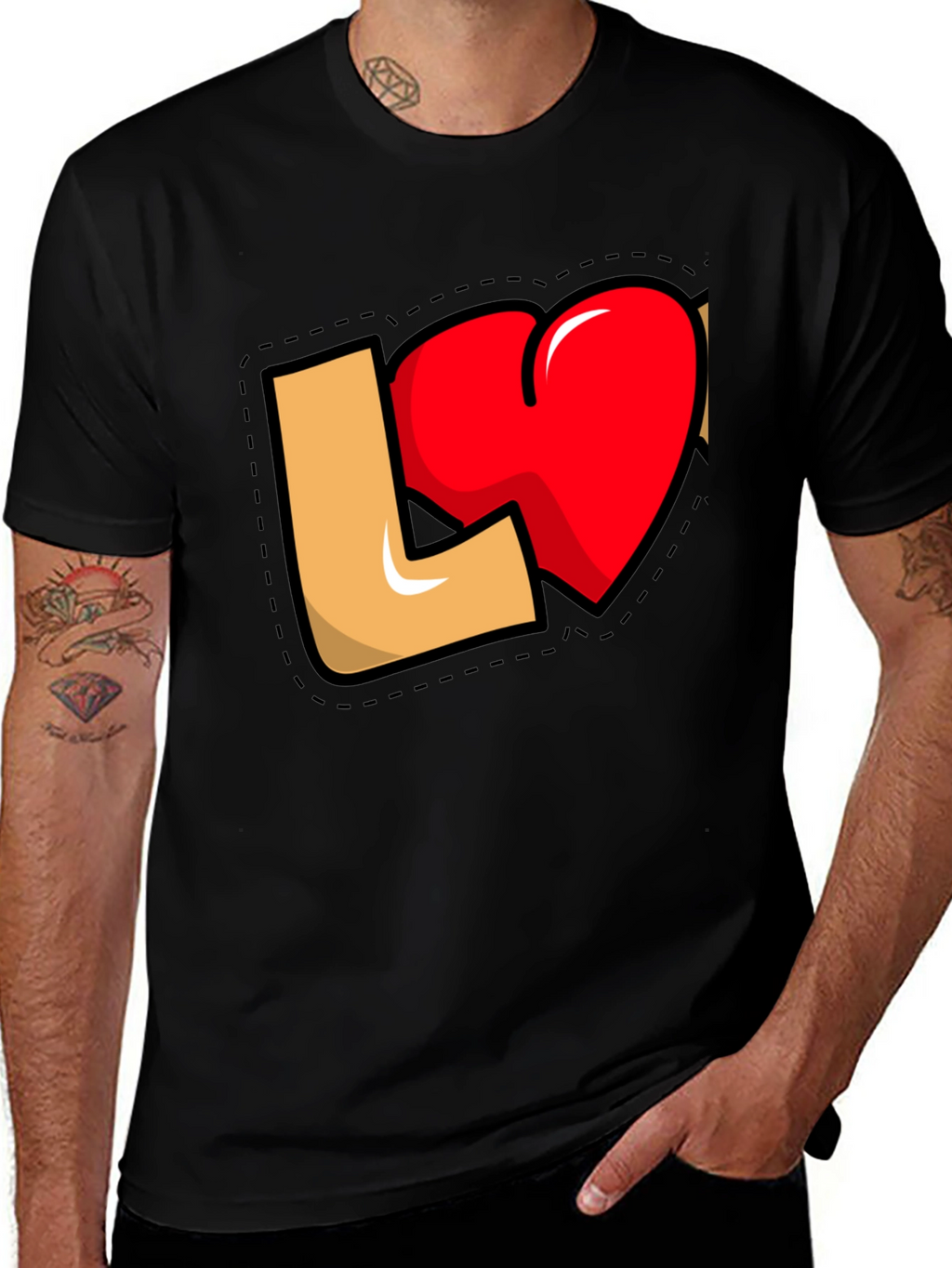 Love Graphic Black T-Shirt
