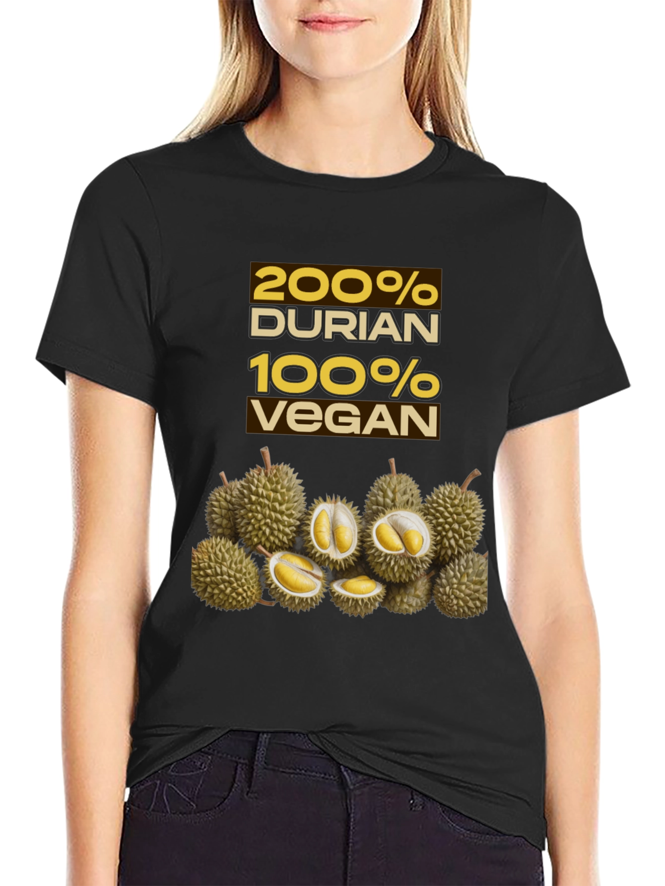 200% Durian 100% Vegan Graphic Tee