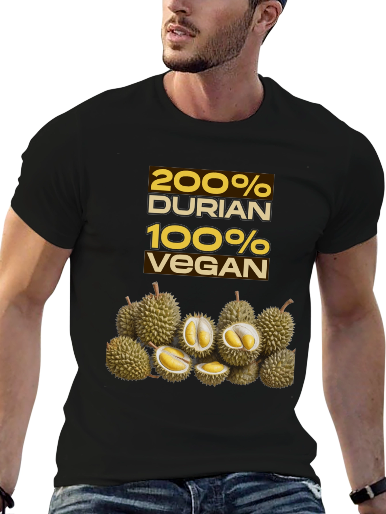 200% Durian 100% Vegan Graphic Tee