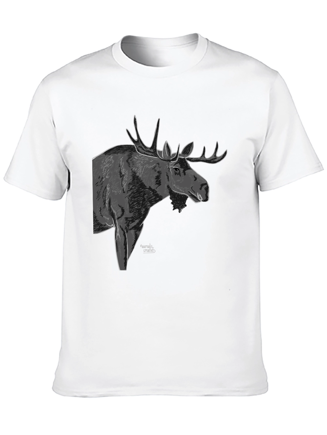 Moose Graphic T-Shirt - Black