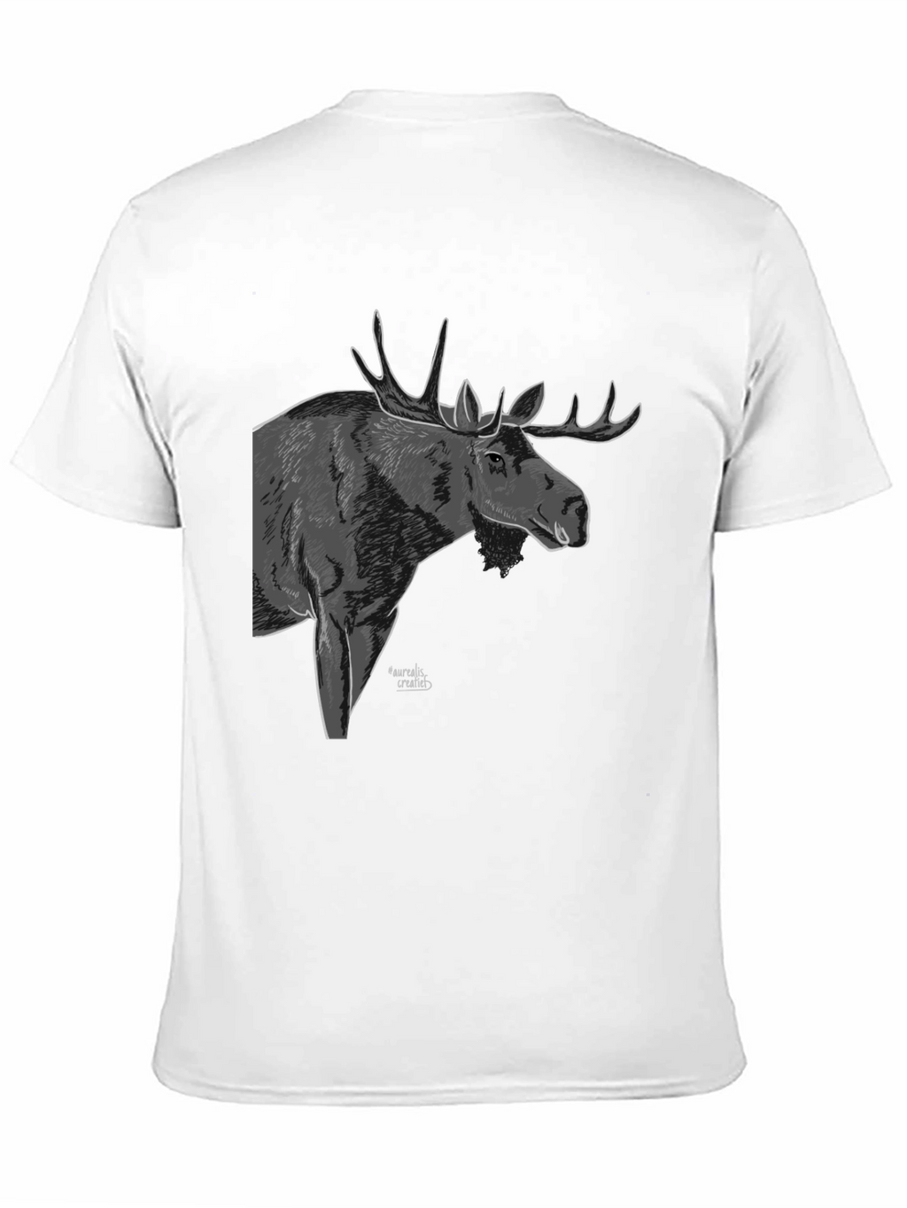 Moose Graphic T-Shirt - Black