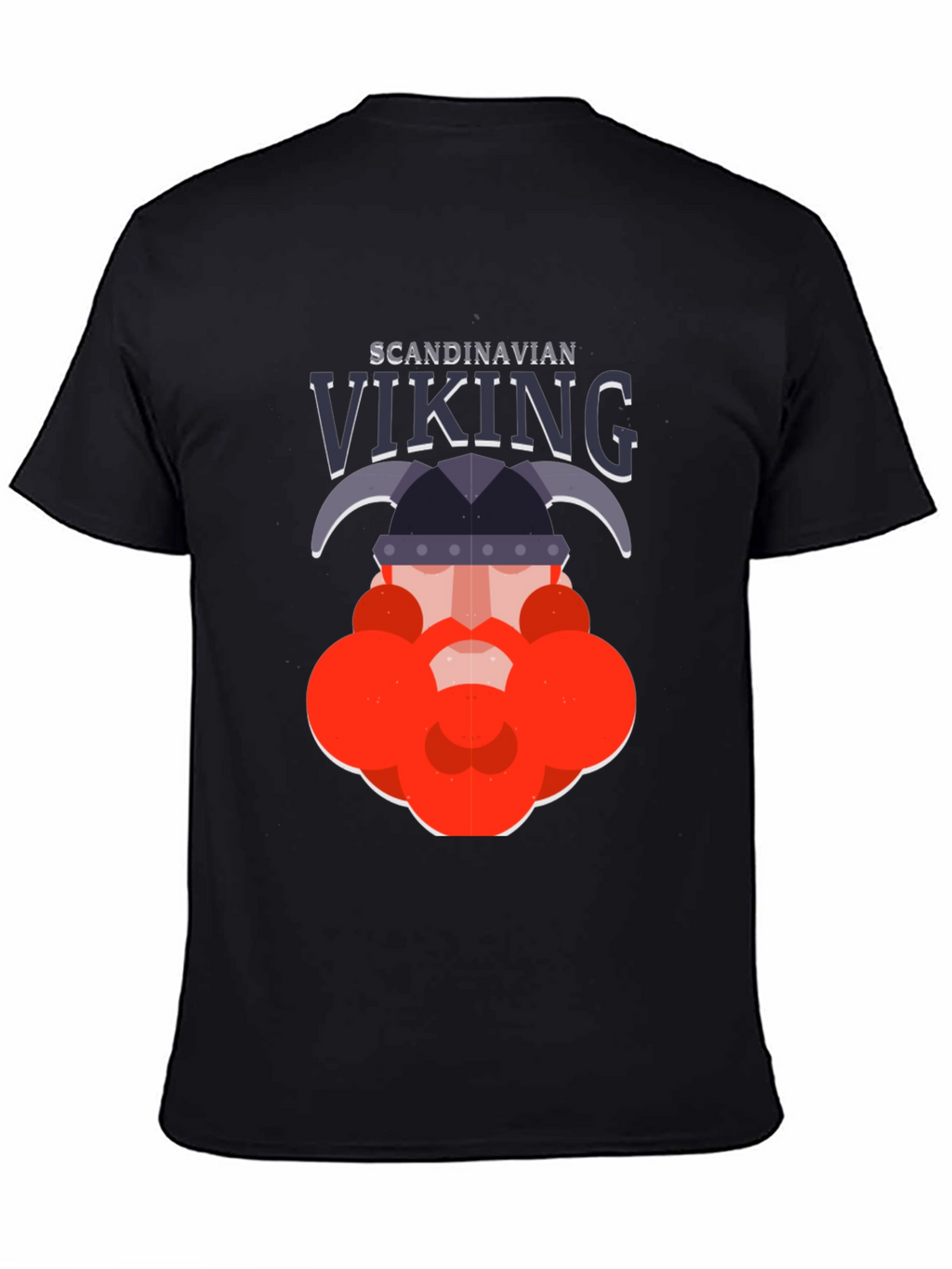 Scandinavian Viking Graphic Tee - Bold Black Shirt