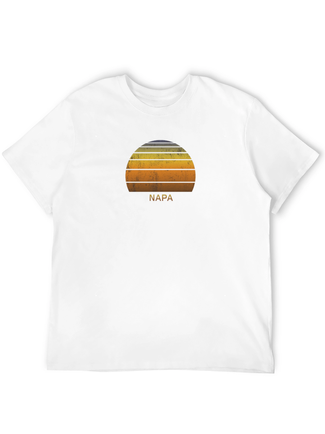 Napa Sunset Graphic Tee - Retro Style Black T-Shirt