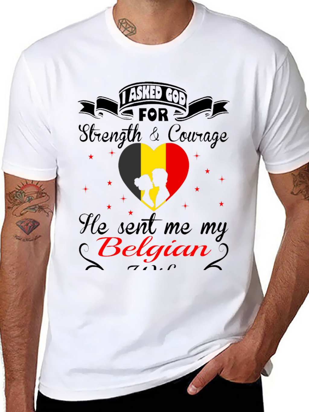 Belgian Pride T-Shirt - God Sent Me My Belgian
