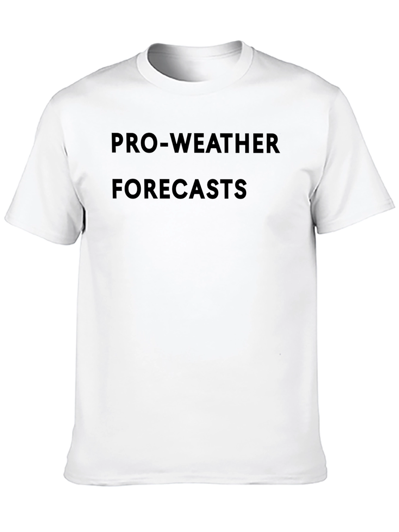 Pro-Weather Forecasts Black Graphic Tee